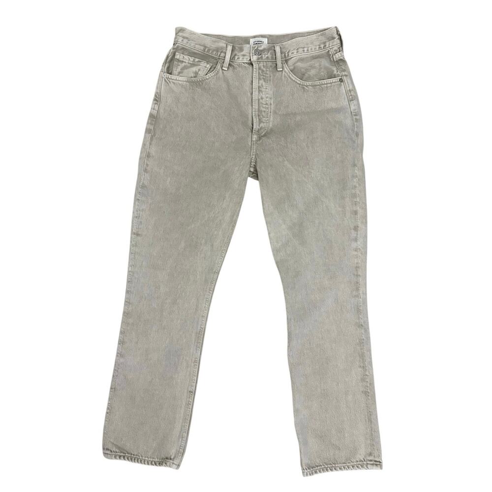 Citizens of Humanity Jolene Jeans Women’s 28 Light Gray Button Fly Straight Leg